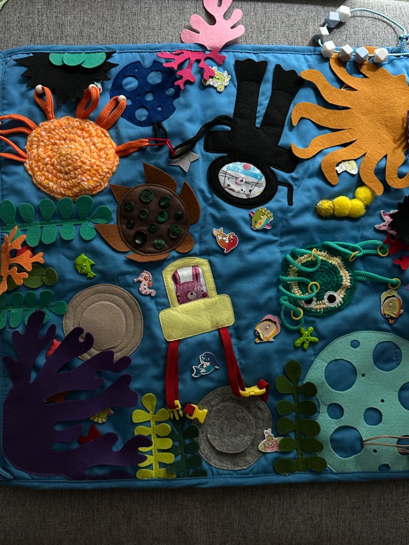 Soft Montessori baby playmat (kind of busy book), Babies & Kids, Infant