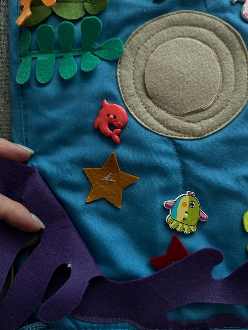 Soft Montessori baby playmat (kind of busy book), Babies & Kids, Infant