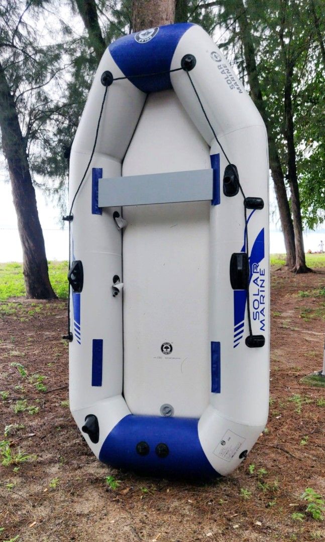 Solar Marine Large Inflatable Fishing Kayak Boat 260CM, Sports Equipment,  Fishing on Carousell