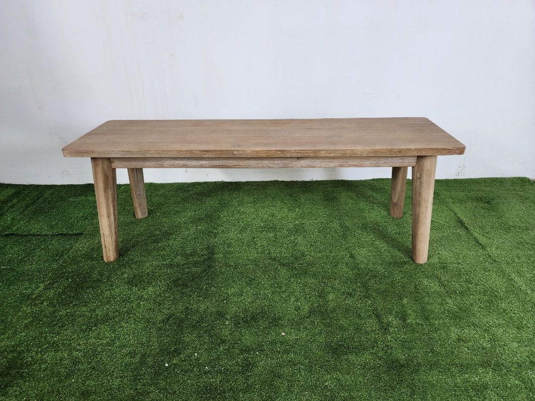 Solid Acacia wood dining bench, Furniture & Home Living, Furniture