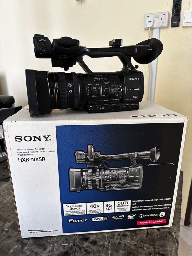 SONY 業務用 ビデオカメラ HXR-NX3 通電時間9×10h - カメラ、光学機器
