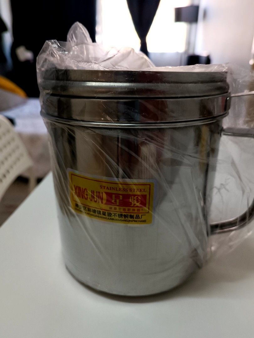 Stainless steel bekas minyak masak, TV & Home Appliances, Kitchen