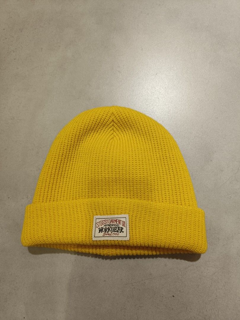 Stussy Work Hear Waffle Cuff Beanie 1321100 Men s Fashion