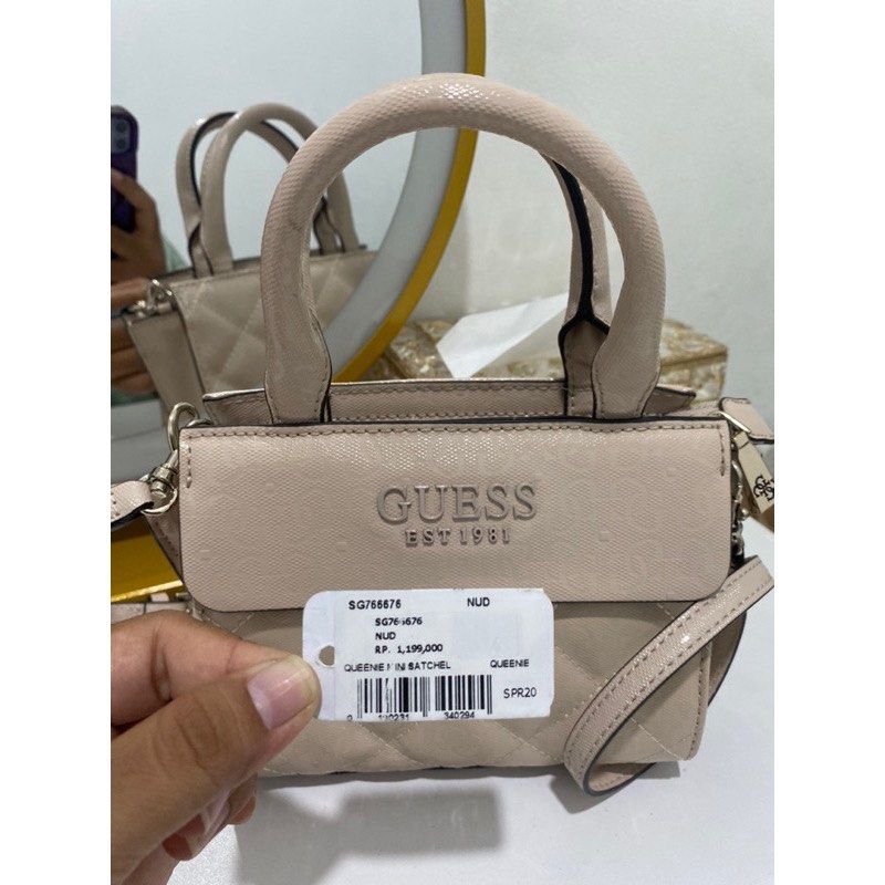 Guess queenie mini satchel sales