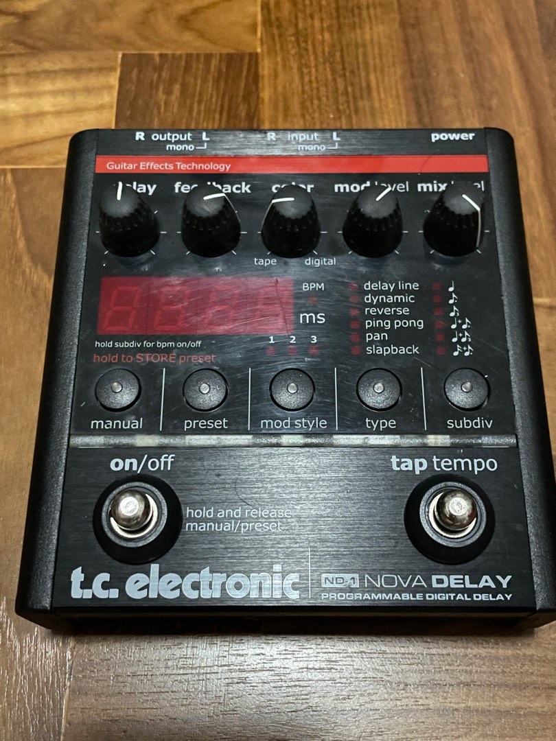 TC Electronic Nova Delay ND1 digital delay pedal with tap tempo
