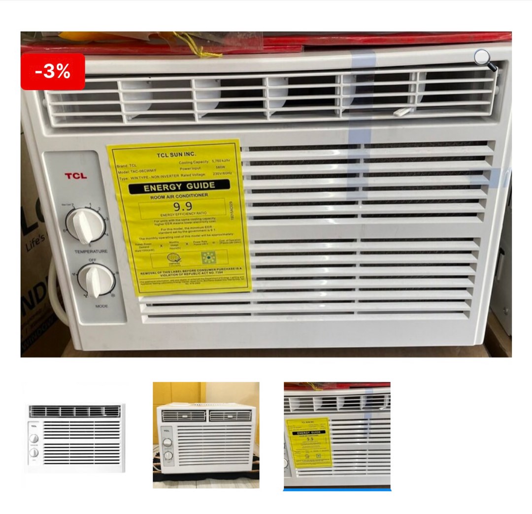 TCL 0.6HP Manual Aircon on Carousell
