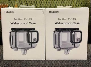 TELESIN WATERPROOF DIVE CASE FOR HERO 11 HERO 10 HERO 9 BLACK UNDERWATER HOUSING