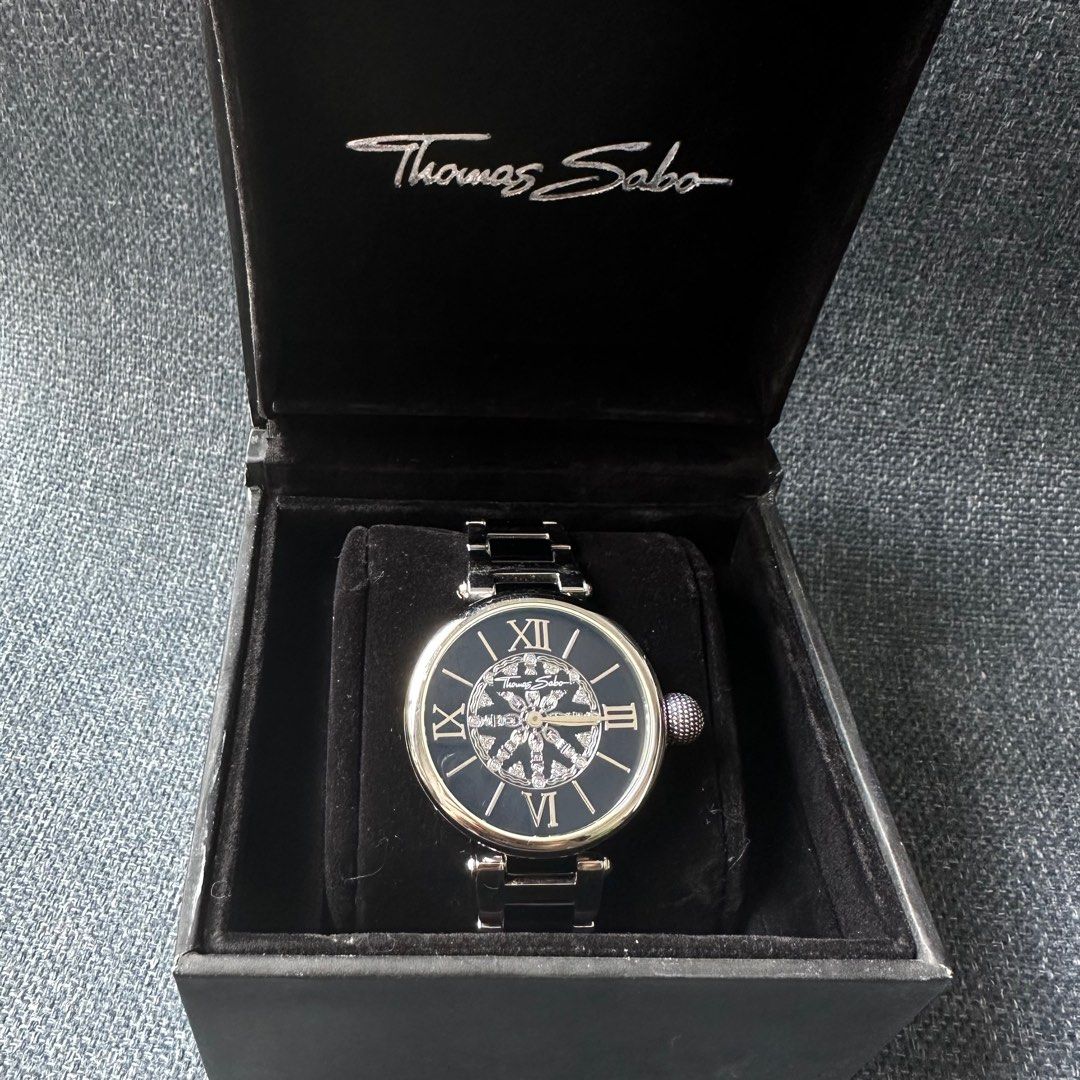 Thomas Sabo Karma Stainless Steel Bracelet Link Silver Watch Women s Fashion Watches Accessories Watches on Carousell