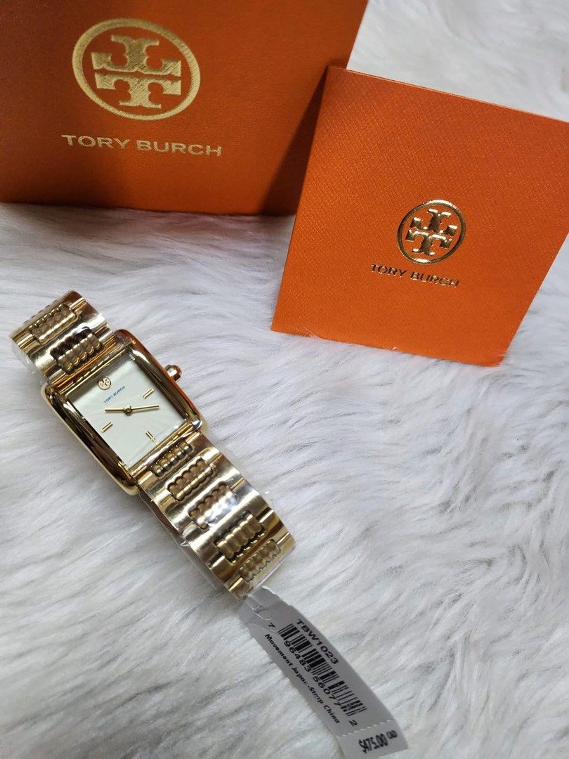 Tory Burch TBW1023 The Eleanor Two Hand Gold Tone Stainless Steel