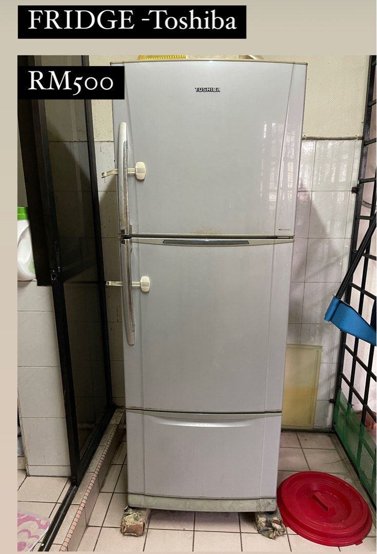 Toshiba 3 shop door fridge