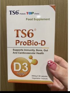 TS6 Probio-D 500mg x 60 Caps Exp: 9-Sep-23