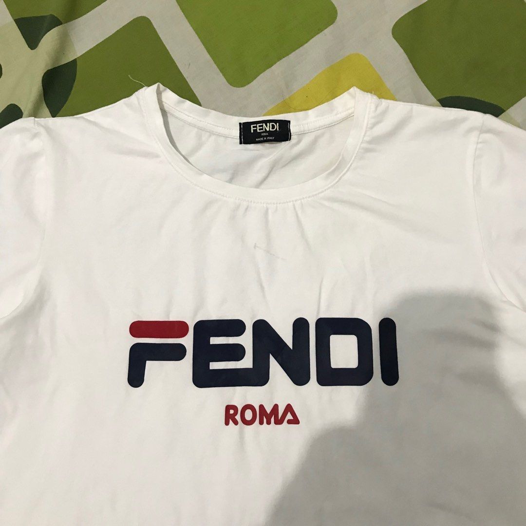 Authentic Fendi Fila Fendi T Shirt Tshirt Fendi X Fila Aithentic