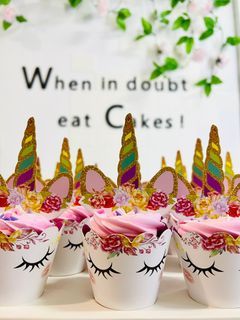 Unicorn theme cupcakes