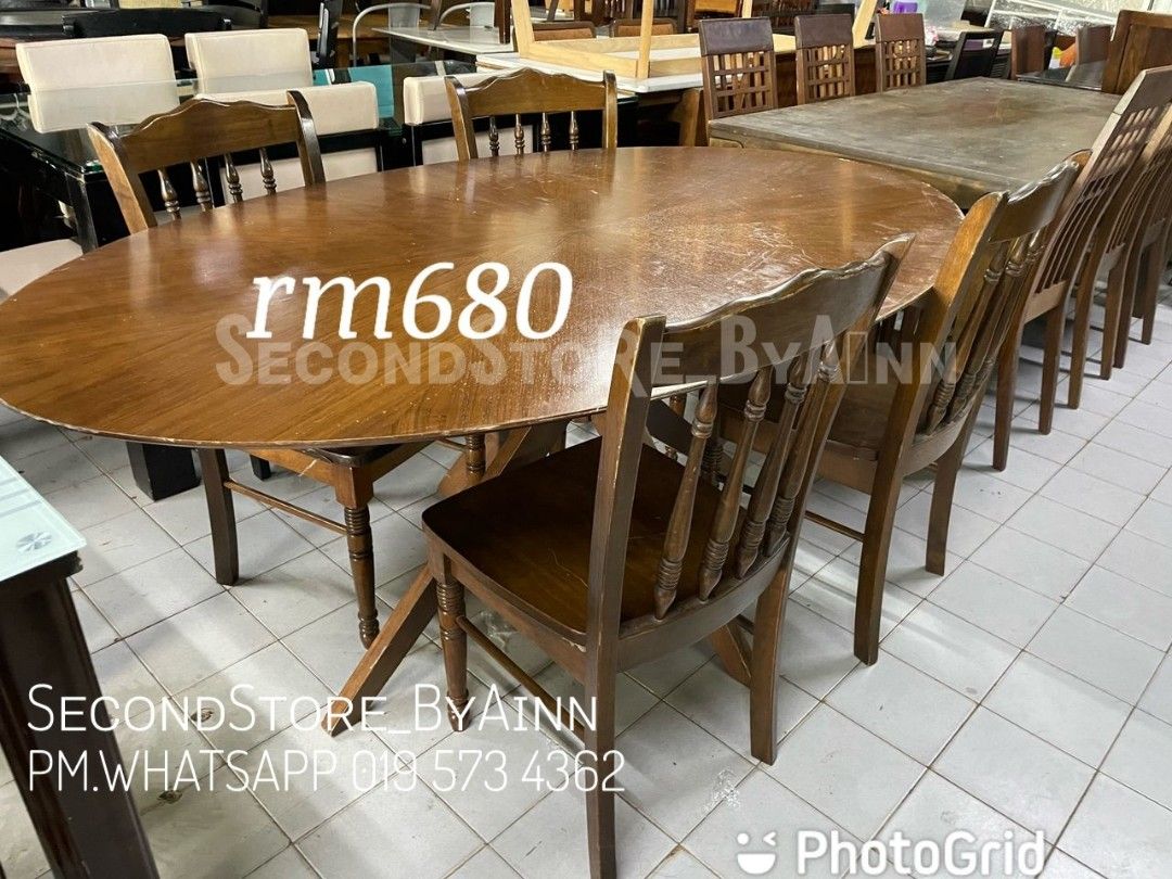 Used Dining Table Set, Furniture & Home Living, Furniture, Tables & Sets on Carousell