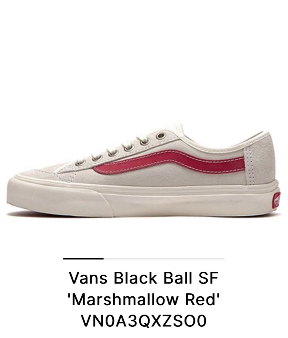 Vans black ball outlet white red