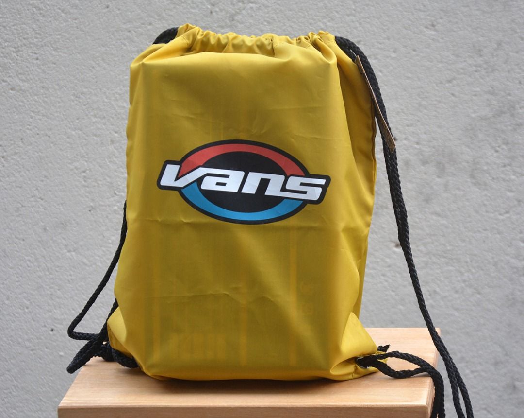 VANS Gym Bag Sack Pack Mustard Yellow Men s Fashion Bags