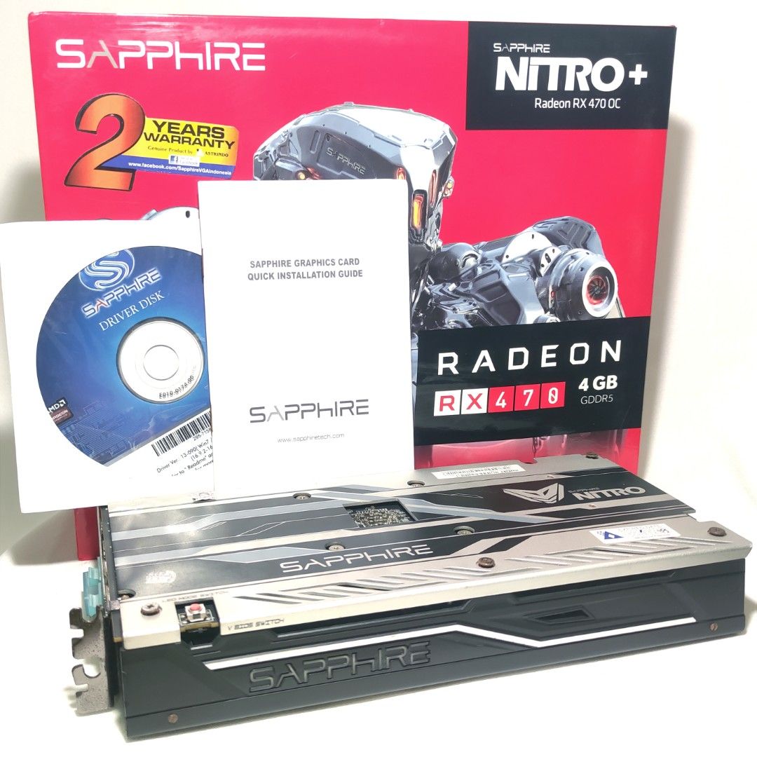 VGA ATI Radeon Sapphire Nitro RX 470 OC 4GB GDDR5 Dual Fan