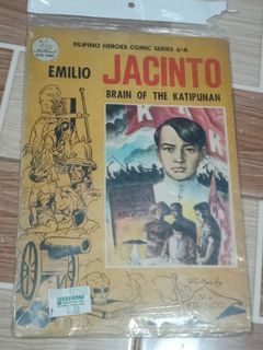 VINTAGE FILIPINO HEROES SERIES KOMIKS  " EMILIO JACINTO THE BRAIN OF KATIPUNAN "