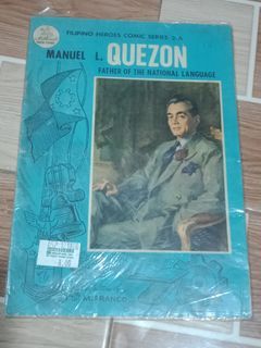 VINTAGE FILIPINO HEROES SERIES KOMIKS  MANUEL L. QUEZON  "THE FATHER OF NATIONAL LANGUAGE"