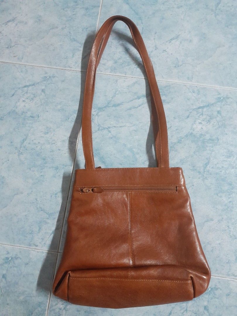 Vintage Leather Suede Tote Bag