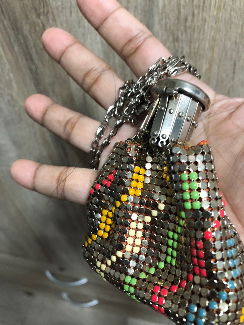 Antique silver mesh deals coin purse