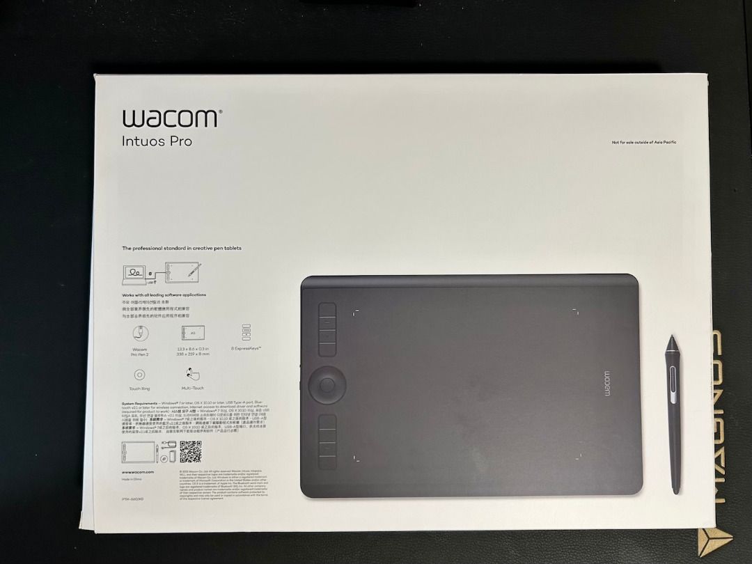 Wacom Intuos Pro Medium Med M size tablet PTH-660, Computers & Tech ...
