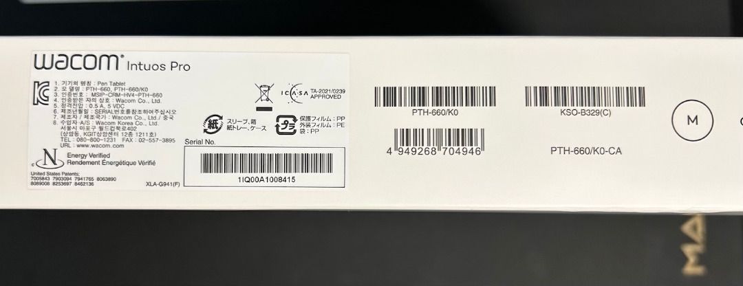Wacom Intuos Pro Medium Med M size tablet PTH-660, Computers & Tech ...