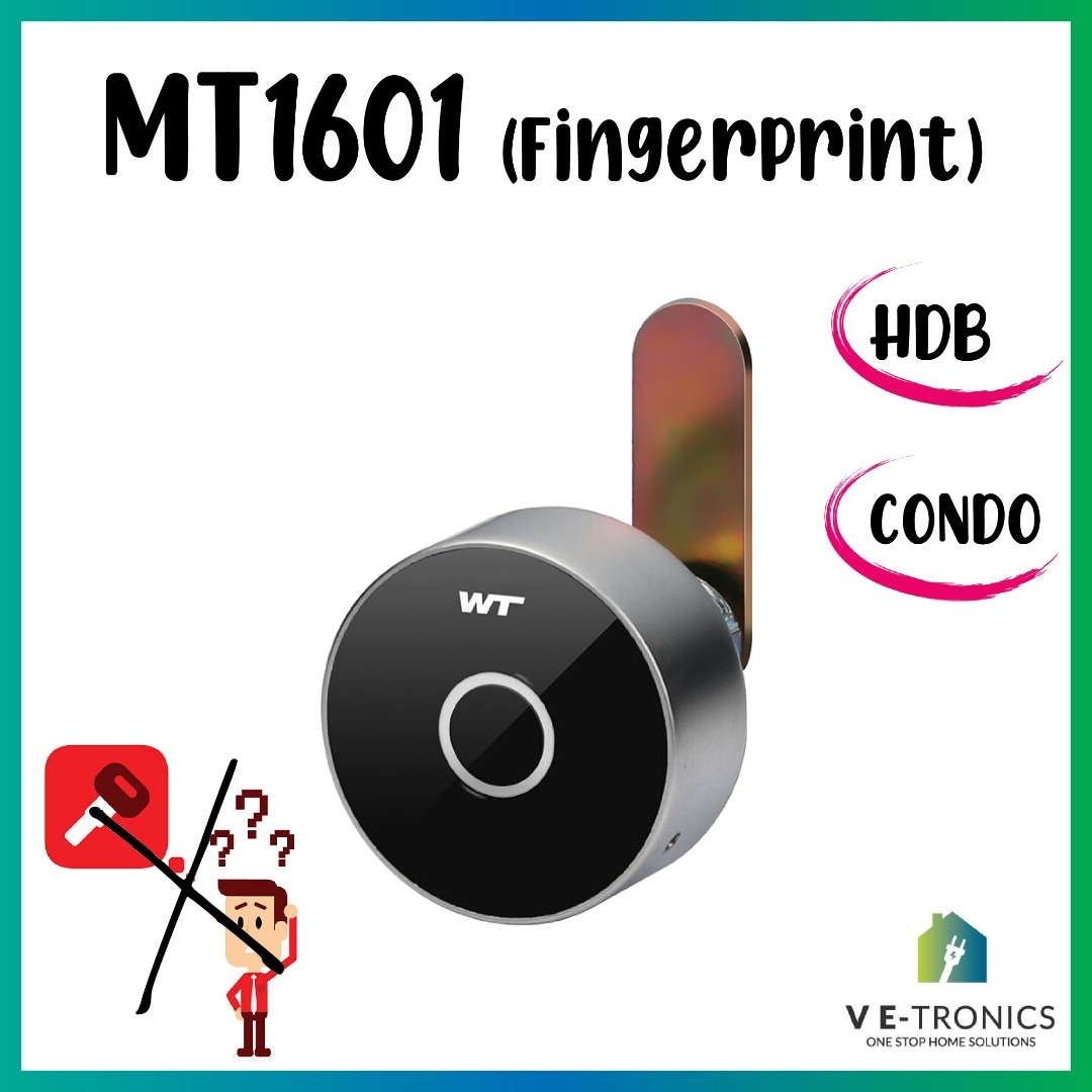 WT Smart Digital Keyless Mailbox Letterbox Lock for HDB Condo Anti