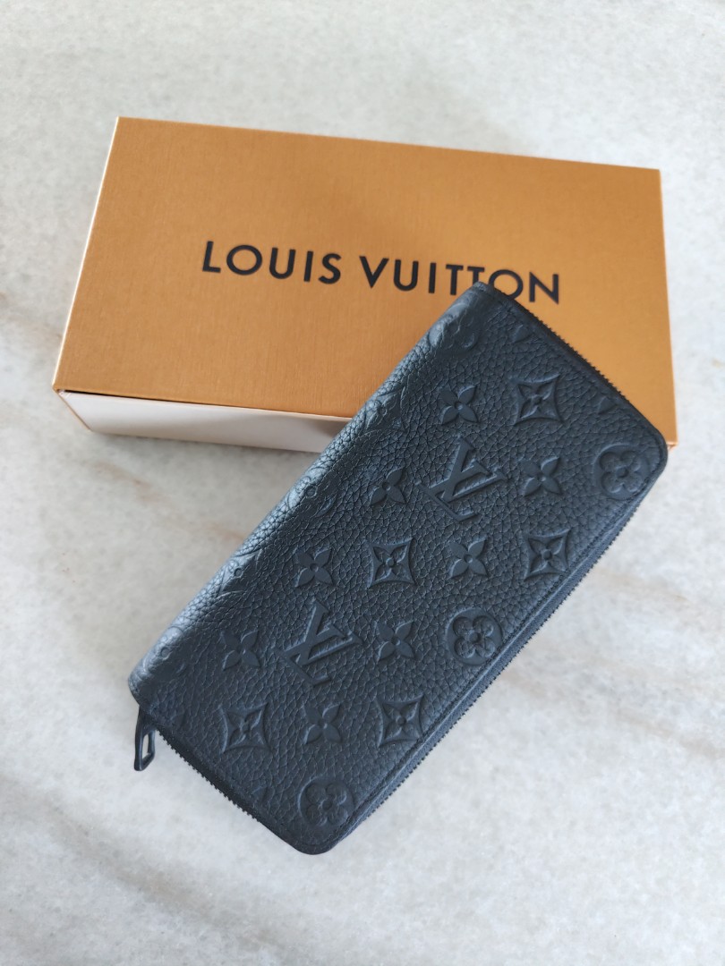 Louis Vuitton M69047 Zippy Vertical Wallet, Black, One Size