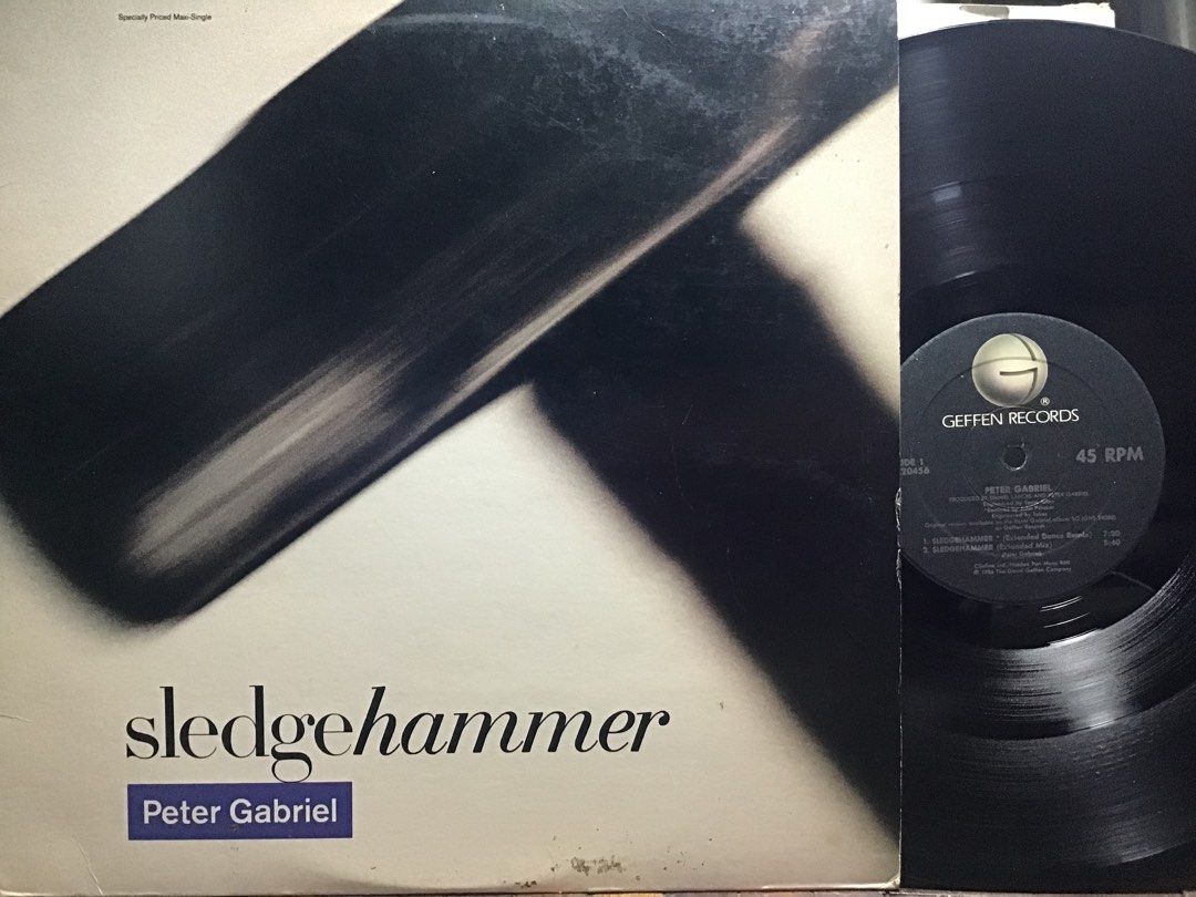 12 INCH Peter Gabriel Sledgehammer OOP US USA 12” VINYL RECORD Anubis