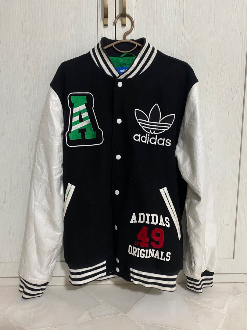 1949 adidas varsity college jacket, Coats, Jackets Outerwear on Carousell