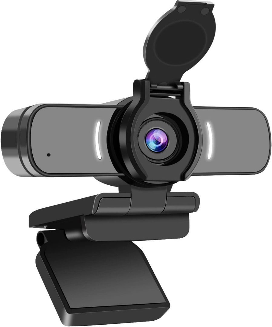 3793 Dericam W5 Webcam 1080P Full HD Webcam Playback and Plug in Computer Camera USB Webcam for PC Mac and Desktop with Built in Microphone and