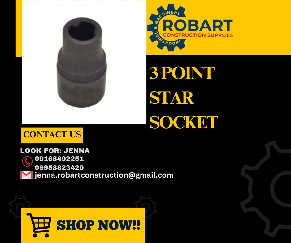 3 POINT STAR SOCKET, Commercial & Industrial, Construction Tools
