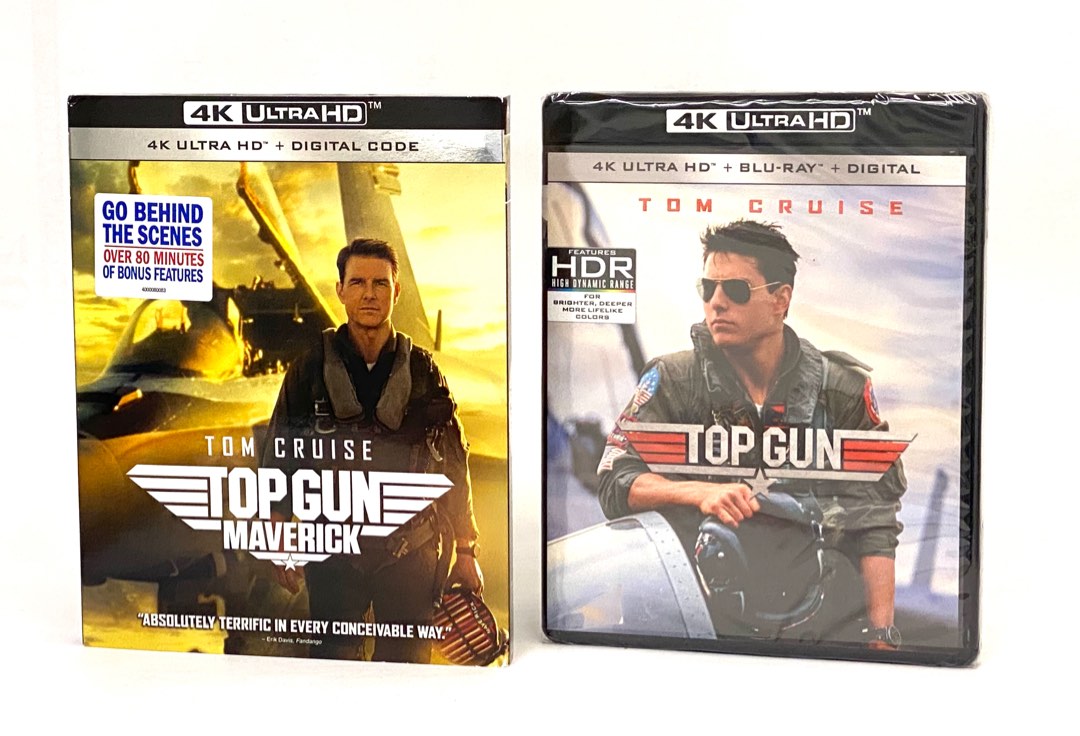4K藍光Bluray《Top Gun 壯志凌雲、Top Gun: Maverick 壯志凌雲: 獨行俠》第1、2集, 興趣及遊戲, 音樂、樂器