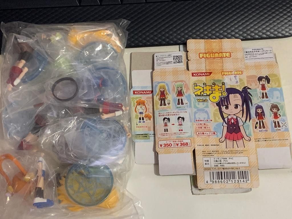 全新 魔法老師 14隻 Konami Figumate Negima! Figure 神樂坂明日菜, 興趣及遊戲, 玩具 & 遊戲類 ...
