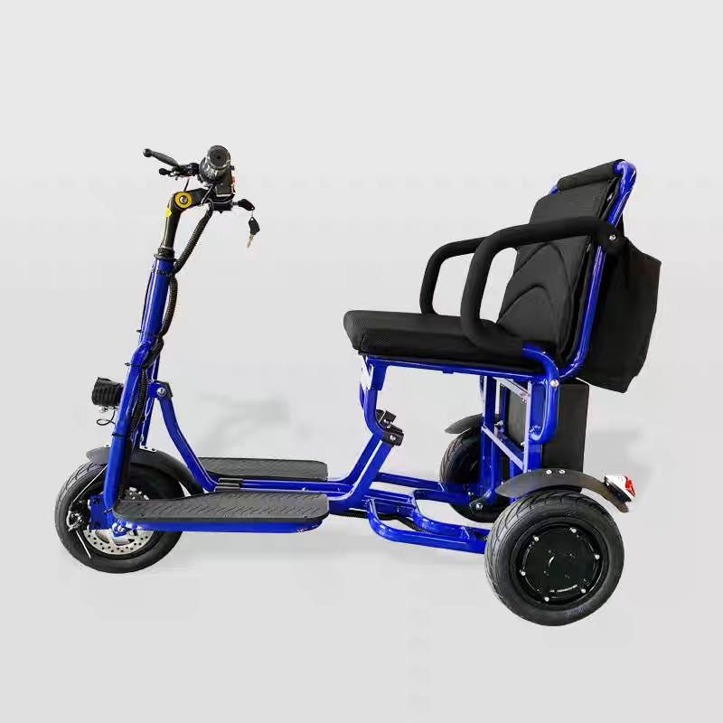 德眾折疊電動三輪車家用代步車小型殘疾人, 機車, 電動機車在旋轉拍賣