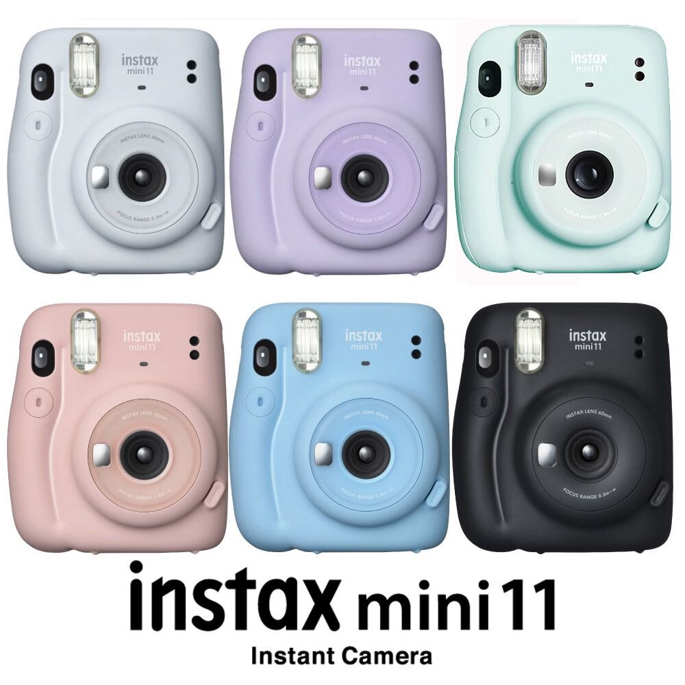 富士- Fujifilm Instax Mini 11 即影即有相機Blue Pink Gary (平行進口), 攝影器材, 相機-  Carousell