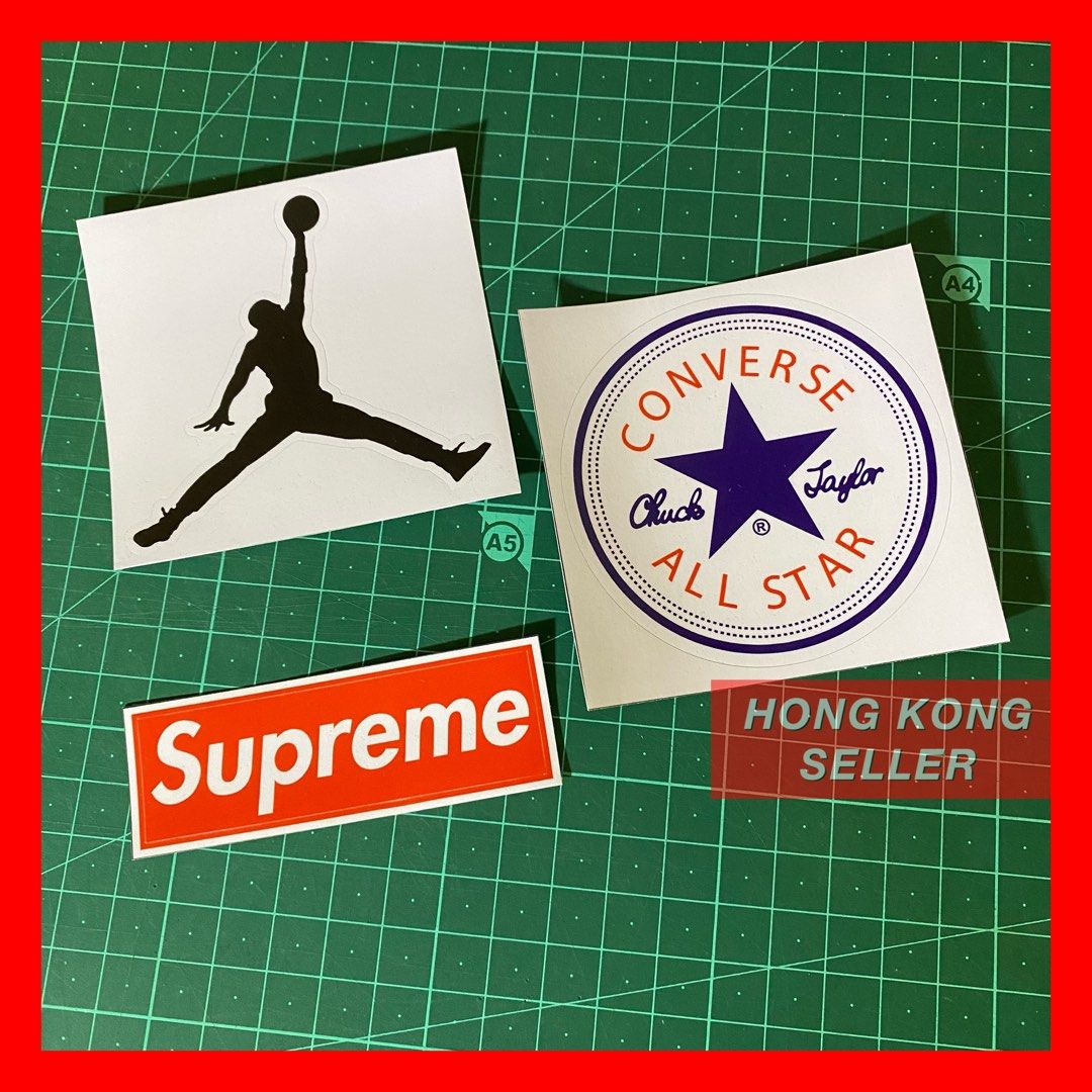 Supreme jordan sticker top