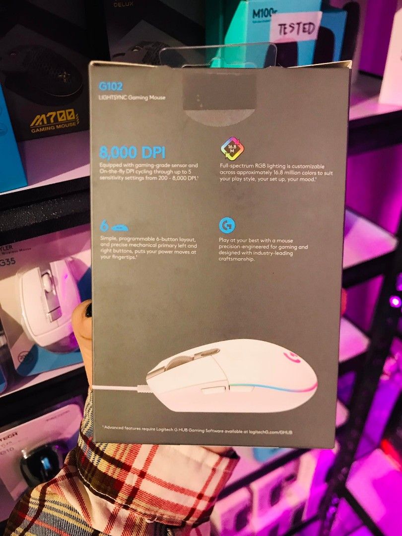 💯 Logitech G102 LIGHTSYNC RGB Gaming Mouse White (Category: Mouse & Mousepads) located in Makati City. Submitted by techubstoreandaccessories (Listing ID 1228812445, Image 3). Description: Logitech G102 LIGHTSYNC RGB Gaming Mouse White Onhand ready to ship‼️‼️ ✅BRANDNEW ORIGINAL & SEALED ✅ACTUAL PICTURE POSTED ✅ACCEPT WALK IN/PICK UP CLIENT (Mon-Fri 8am-7pm)( Saturday10am-4pm) 📍Location: Evangelista St. Makati City ✅ACCEPT BULK ORDERS WITH DISC