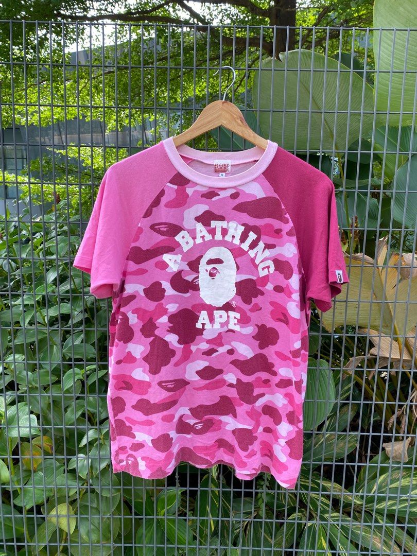 A Bathing Ape Pink Camo T Shirt
