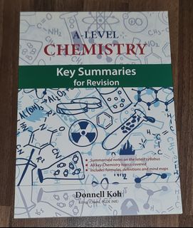 A Level Chemistry Key Summaries for Revision Book