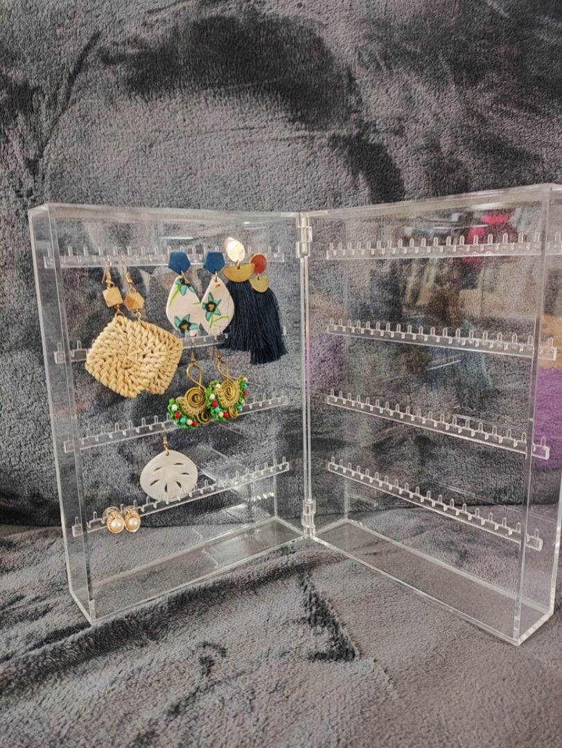 Muji Acrylic Stand Case for Earrings and Necklace