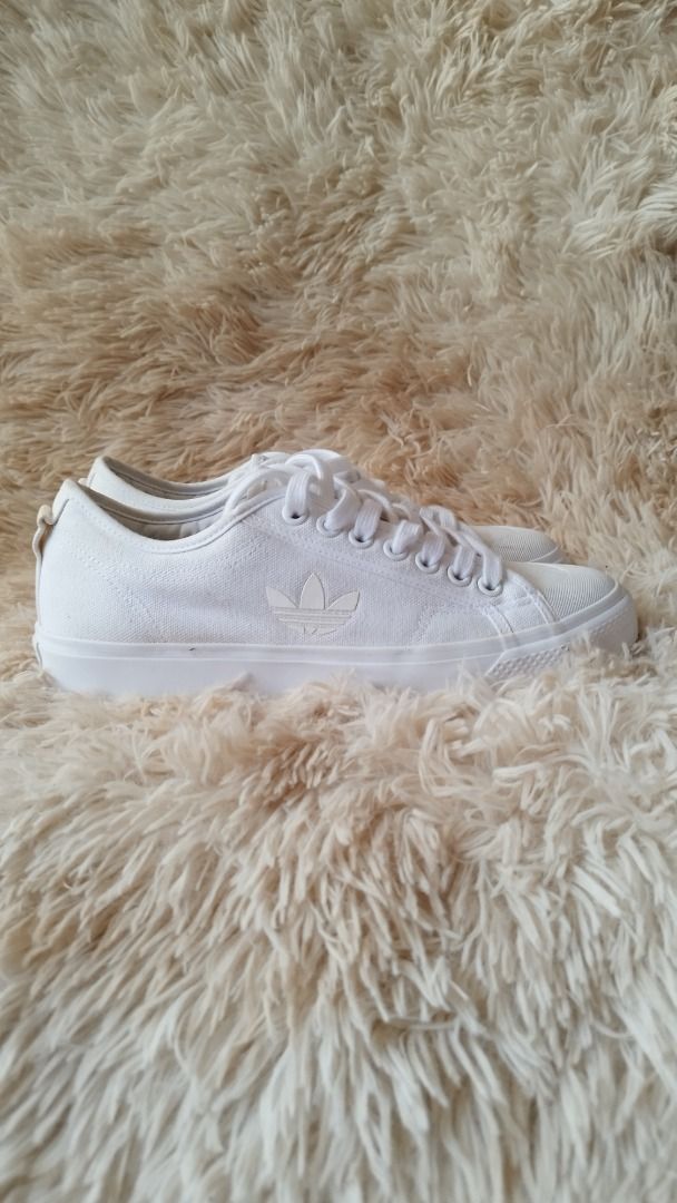 Adidas All White Men s Fashion Footwear Casual Shoes on Carousell