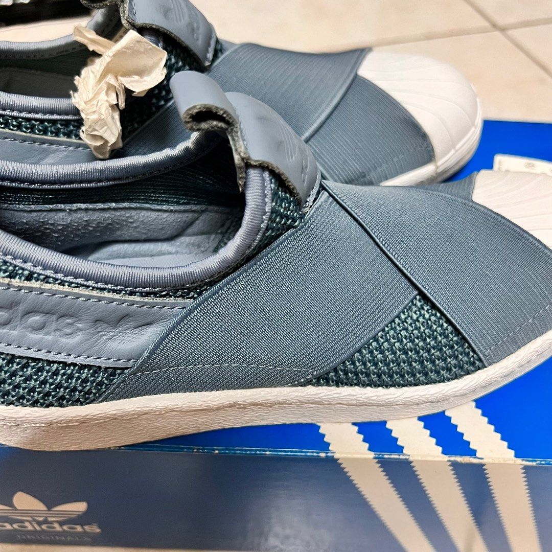 Superstar slip on raw grey online