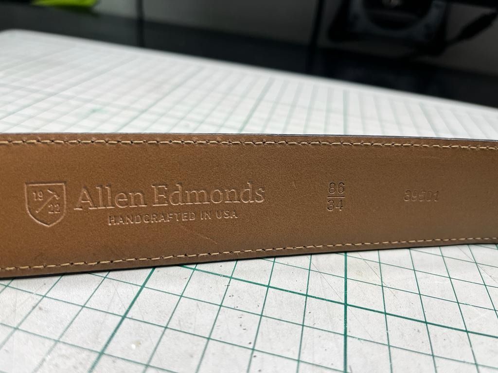 Allen edmonds dress clearance belt