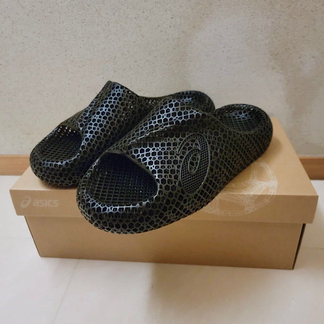 ASICS ACTIBREEZE 3D SANDAL BLACK (M SIZE), 男裝, 鞋, 拖鞋- Carousell