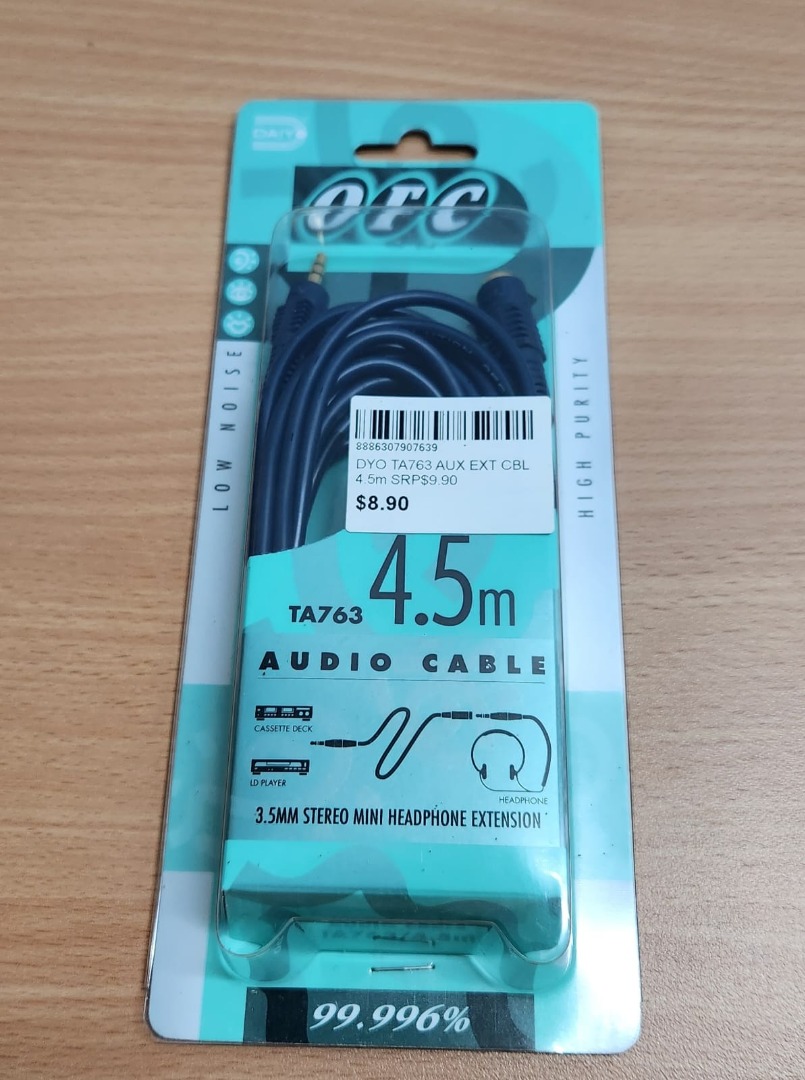 Audio Cable (free gift 2 items of Cable Management Sleeve.), Audio