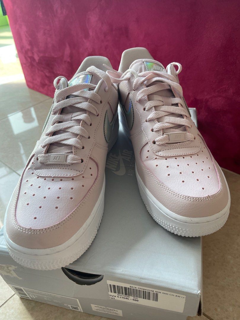 Authentic Air Force 1 07 ESS Barely Rose White