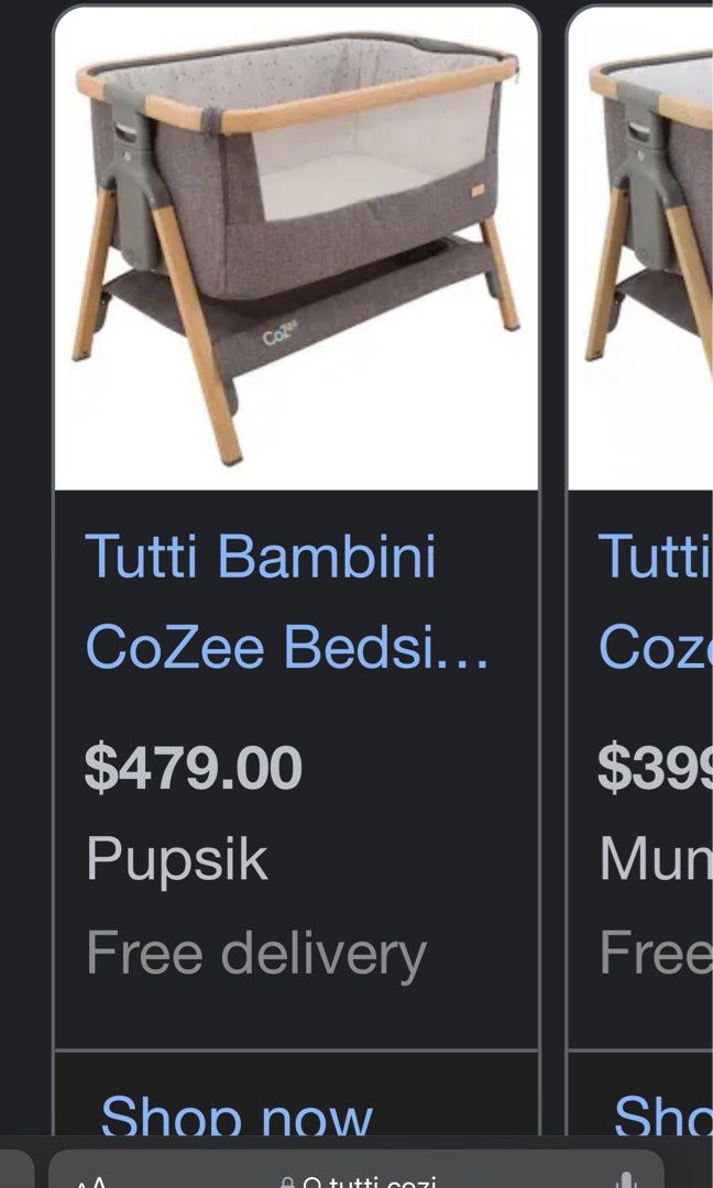 Baby cot tutti bambini includes delivery, Babies & Kids, Baby Nursery