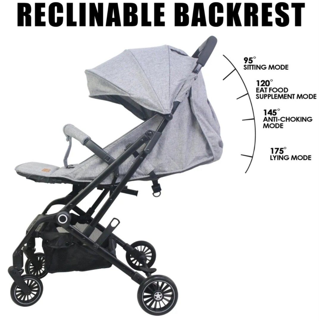 Cuggl walnut lightweight top stroller